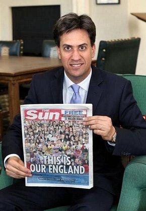 Ed Miliband with the Sun - (c) The Sun